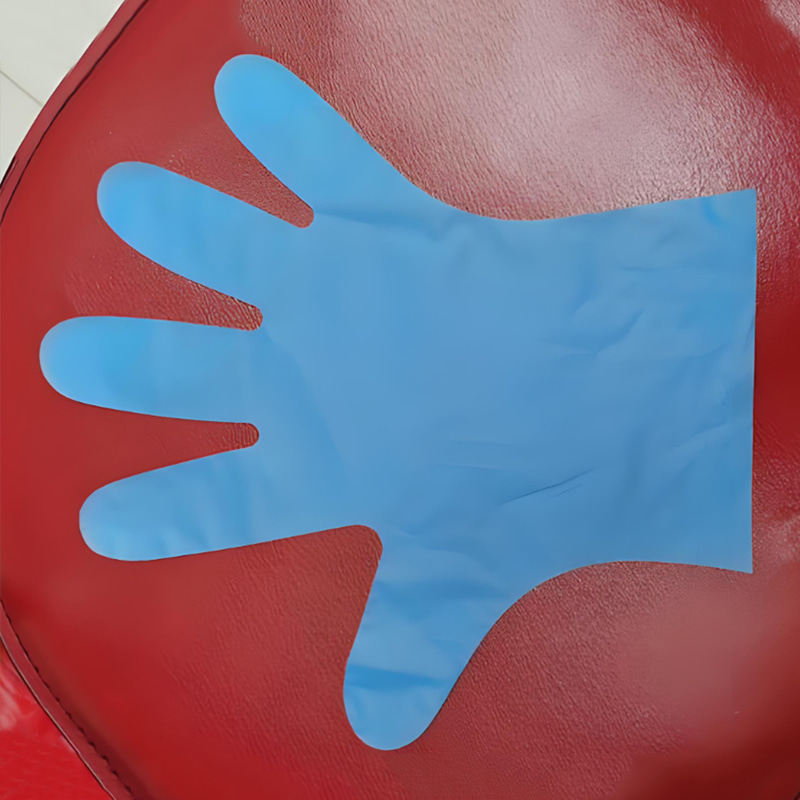 Resistência química Luvas TPE azuis (textura fosca) Resistência química Luvas TPE azuis (textura fosca)