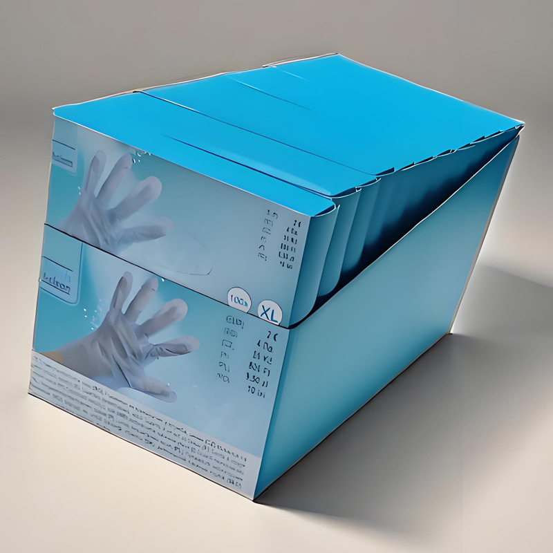 Resistência química Luvas TPE azuis (textura fosca) Resistência química Luvas TPE azuis (textura fosca)