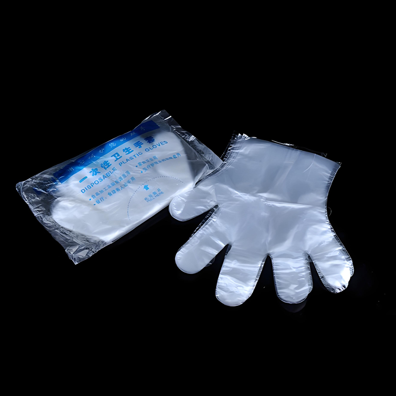 Luvas HDPE esbranquiçadas impermeáveis e à prova de óleo Luvas HDPE esbranquiçadas impermeáveis e à prova de óleo