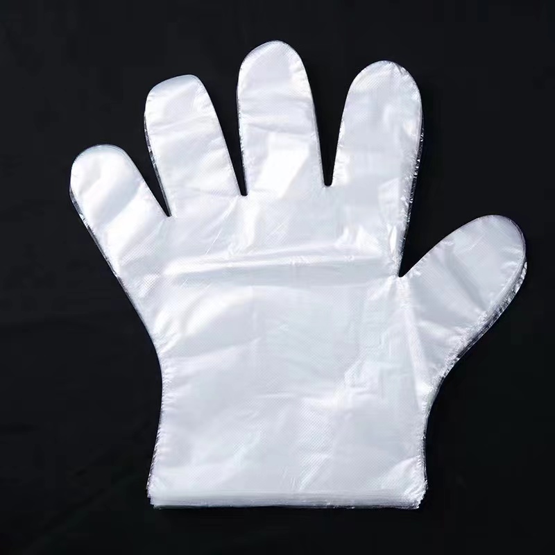 Luvas de LDPE esbranquiçadas impermeáveis e à prova de óleo Luvas de LDPE esbranquiçadas impermeáveis e à prova de óleo