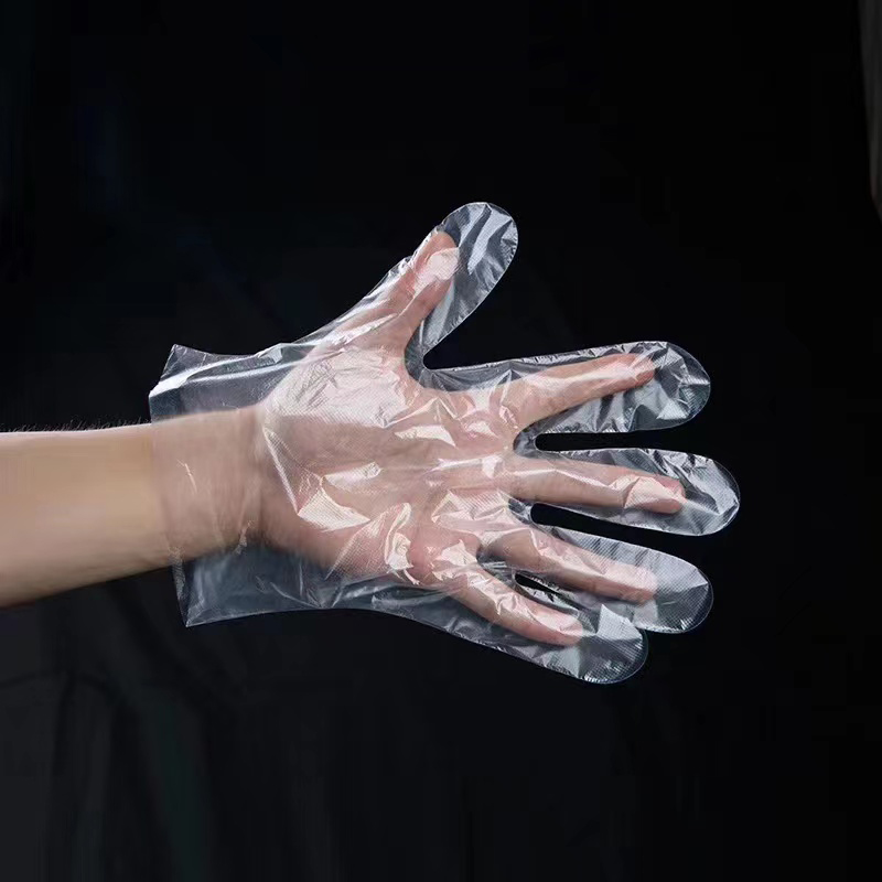 Luvas de LDPE esbranquiçadas impermeáveis ​​e à prova de óleo
