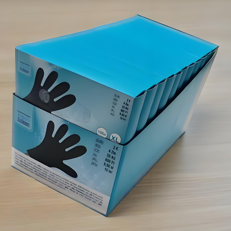 ‌‌Boa resistência à temperatura Luvas TPE pretas (textura fosca)
